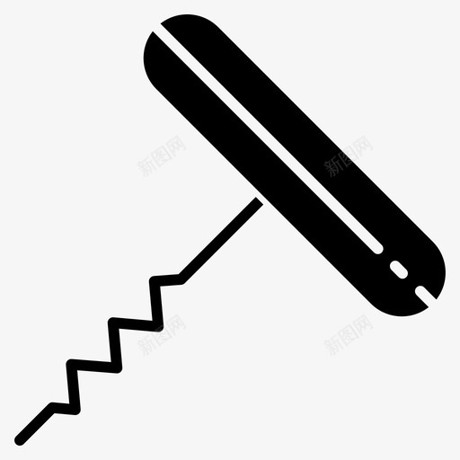开瓶器厨师svg_新图网 https://ixintu.com 开瓶器 厨师