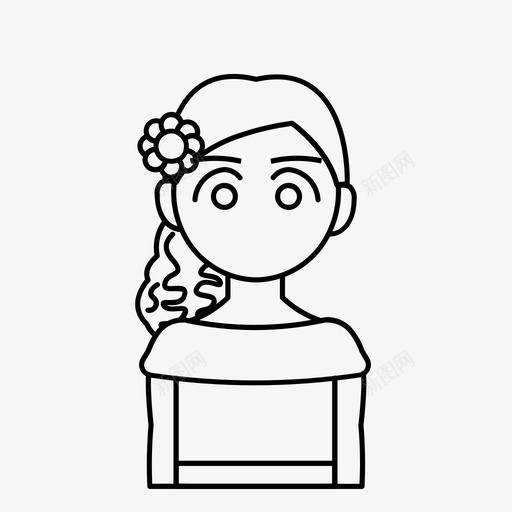 墨西哥阿凡达文化svg_新图网 https://ixintu.com 女人 传统 墨西哥 阿凡 达文 文化 西班牙 服饰