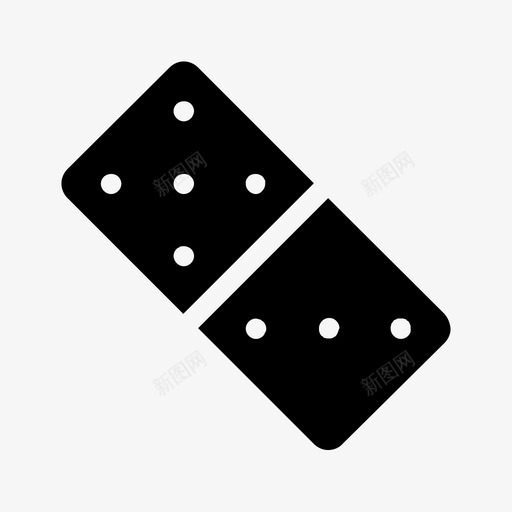 多米诺骨牌游戏休闲svg_新图网 https://ixintu.com 游戏 多米诺骨牌 休闲 碎片 老年 填充