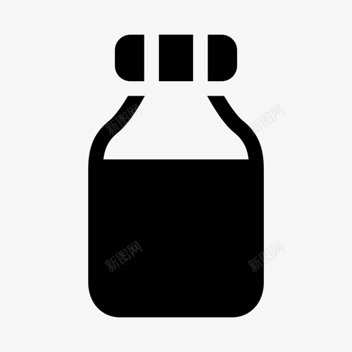 罐子瓶子蜂蜜svg_新图网 https://ixintu.com 罐子 瓶子 蜂蜜 果酱 调味品 固体 食物