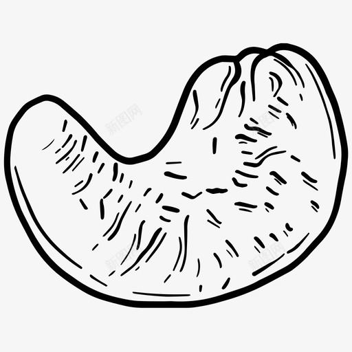 腰果食物坚果svg_新图网 https://ixintu.com 坚果 腰果 食物 蛋白质
