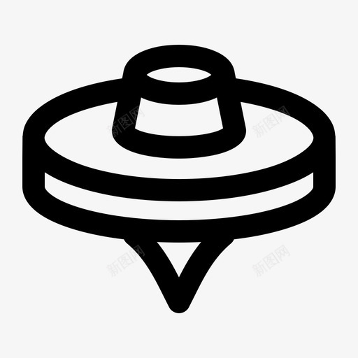 陀螺孩子玩具svg_新图网 https://ixintu.com 陀螺 玩具 孩子 传统