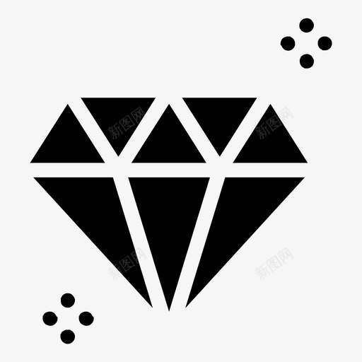 钻石珠宝财富svg_新图网 https://ixintu.com 钻石 珠宝 财富 嘻哈 填充