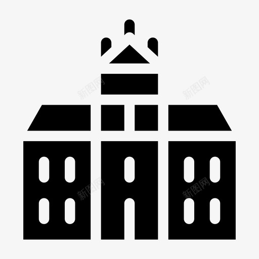 大学建筑城市svg_新图网 https://ixintu.com 城市 大学 建筑 教育 高中