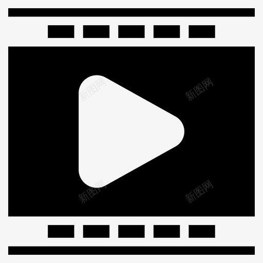 视频播放器多媒体视频流svg_新图网 https://ixintu.com 视频 播放器 多媒体 流电 电影 图示
