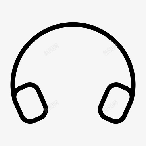 音乐耳机音符svg_新图网 https://ixintu.com 音乐 耳机 音符 歌曲 圆形 应用程序 图标