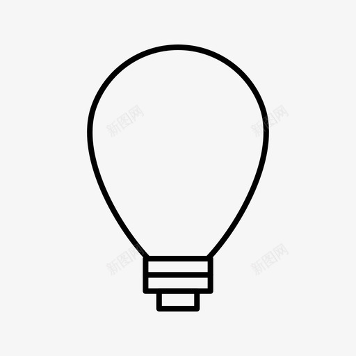 电灯泡电灯泡svg_新图网 https://ixintu.com 电灯泡 家用电器