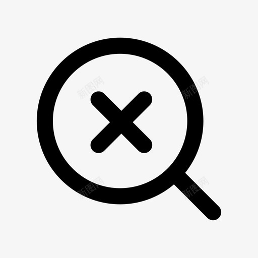 放大镜发现寻找svg_新图网 https://ixintu.com 放大镜 搜索 发现 寻找 追踪 媒体 设备