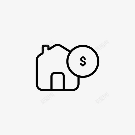 投资金融住宅svg_新图网 https://ixintu.com 投资 金融 住宅 房产 储蓄