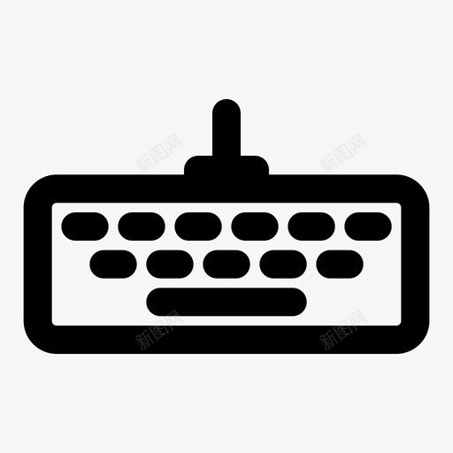 键盘小键盘打字svg_新图网 https://ixintu.com 键盘 小键盘 打字 工作 技术 技术图 图标