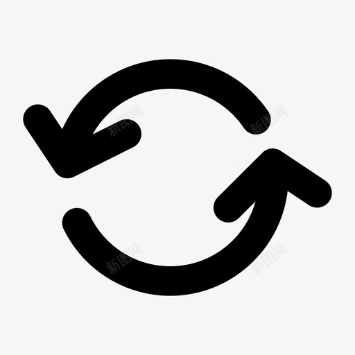 重新加载箭头圈刷新svg_新图网 https://ixintu.com 箭头 刷新 重新 加载 按钮