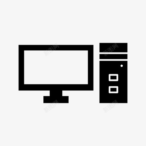 计算机pc系统svg_新图网 https://ixintu.com 计算机 系统 通信