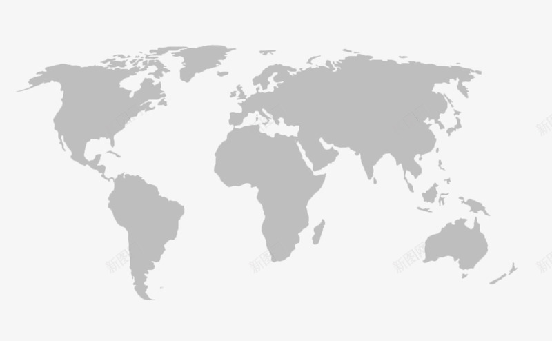 灰色世界地图板式设计png免抠素材_新图网 https://ixintu.com 地图 板式 设计