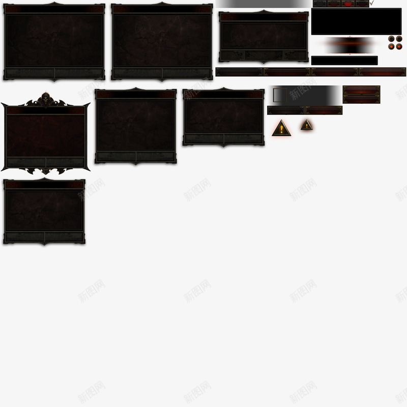 2用户界面通知B边框png免抠素材_新图网 https://ixintu.com 用户界面 通知 边框