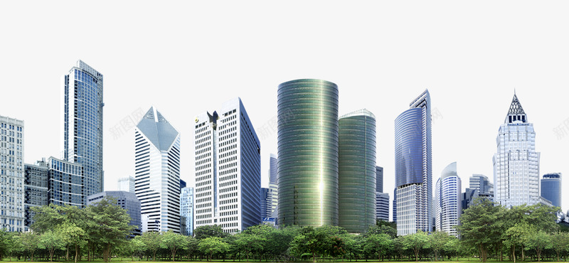 城市绿化风景png免抠素材_新图网 https://ixintu.com 城市绿化 风景