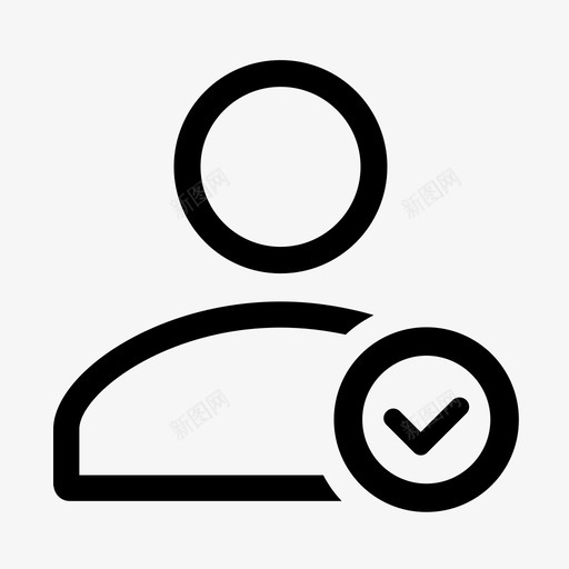 icon实名认证1svg_新图网 https://ixintu.com 实名 认证 线性