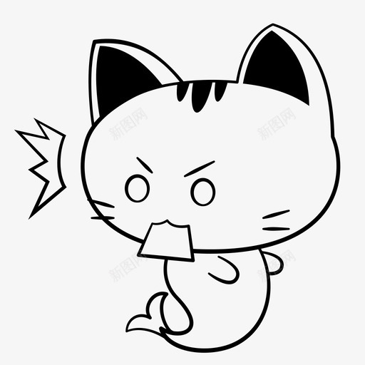惊吓猫svg_新图网 https://ixintu.com 惊吓
