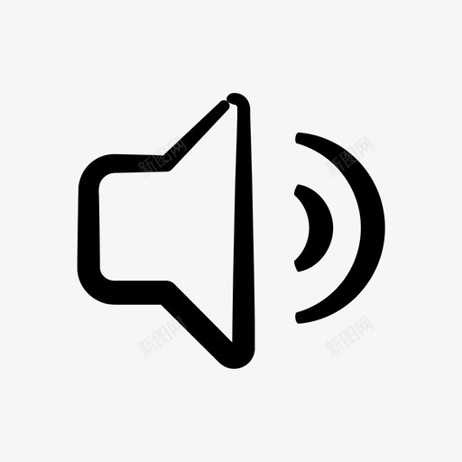 扬声器扬声器打开小型svg_新图网 https://ixintu.com 扬声器 打开 小型