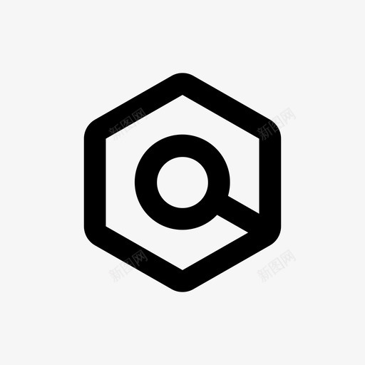 搜索搜索徽章搜索符号svg_新图网 https://ixintu.com 搜索 徽章 符号 六边形