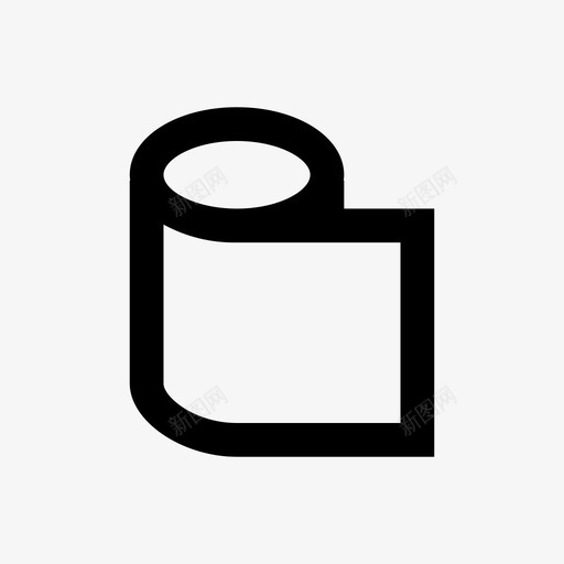 纸巾纸巾卷厨房烹饪线64pxsvg_新图网 https://ixintu.com 纸巾 卷纸 厨房 烹饪