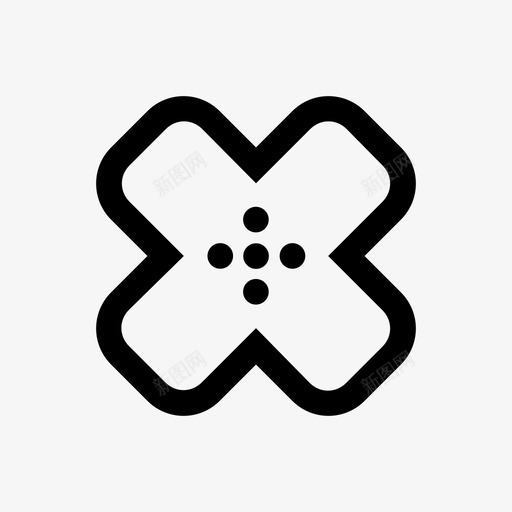 交叉带胶粘绷带绷带svg_新图网 https://ixintu.com 交叉 绷带 受伤 胶粘 致残 医药