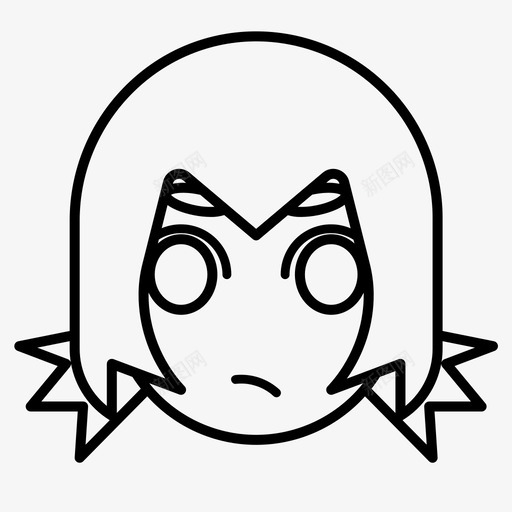 化身动画表情符号svg_新图网 https://ixintu.com 化身 表情 符号 情绪 动画 紧张