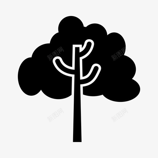 树植物果树svg_新图网 https://ixintu.com 植物 果树 花园 自然 图标