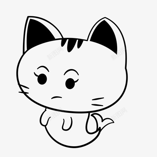 思考猫怀疑svg_新图网 https://ixintu.com 思考 怀疑 不确定 惊奇