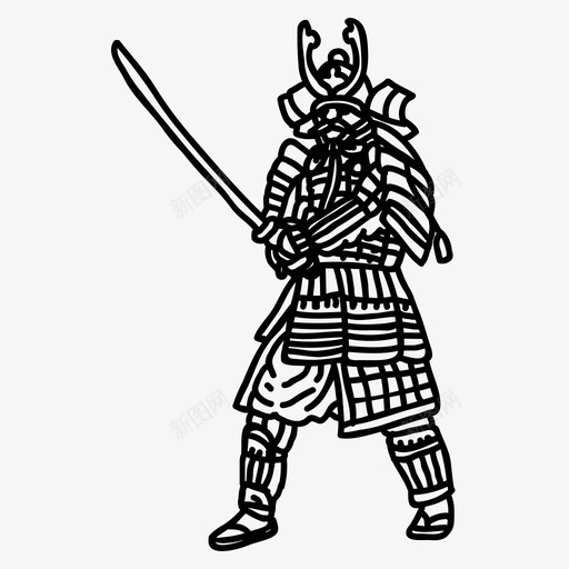 武士盔甲战士svg_新图网 https://ixintu.com 战士 武士 盔甲