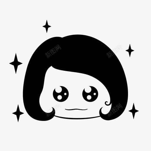 小狗的眼睛女孩快乐svg_新图网 https://ixintu.com 小狗 眼睛 女孩 快乐 闪耀 维基