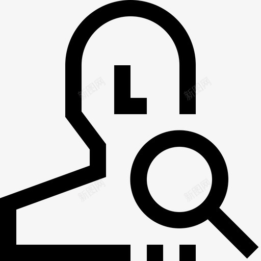 用户男性搜索放大镜扫描svg_新图网 https://ixintu.com 用户 男性 搜索 放大镜 扫描 职业