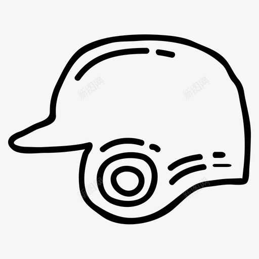 棒球头盔保护运动svg_新图网 https://ixintu.com 棒球 头盔 运动 保护 图标