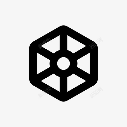 宝石线六边形64pxsvg_新图网 https://ixintu.com 宝石 六边形