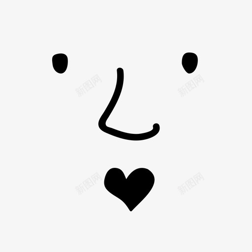 爱的脸吻拍svg_新图网 https://ixintu.com 爱的 脸吻 吻拍