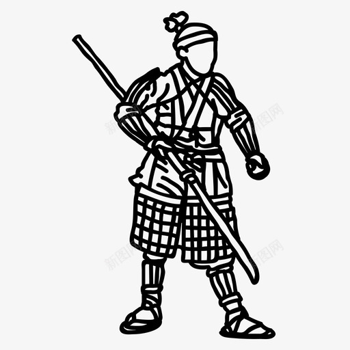 武士盔甲战士svg_新图网 https://ixintu.com 战士 武士 盔甲