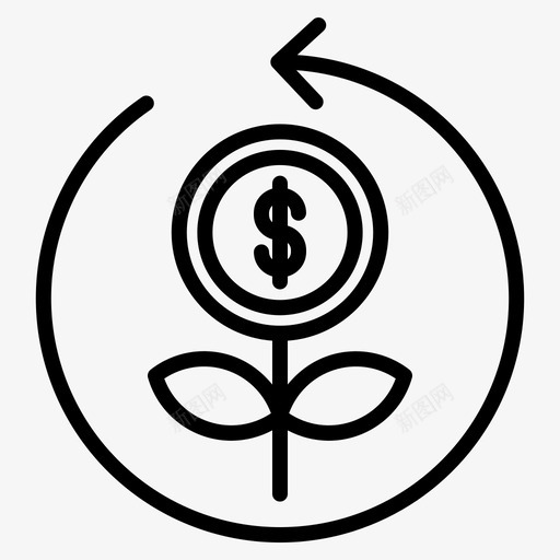 投资回报美元共同基金svg_新图网 https://ixintu.com 回报 投资 美元 共同 基金 利润 银行