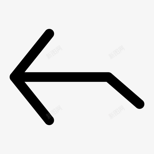 箭头后退向左svg_新图网 https://ixintu.com 箭头 后退 向左 移动 上一个 撤消 僵硬