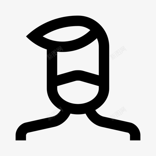 戴面罩的人布面罩svg_新图网 https://ixintu.com 面罩 戴面罩 人戴 人布 使用者