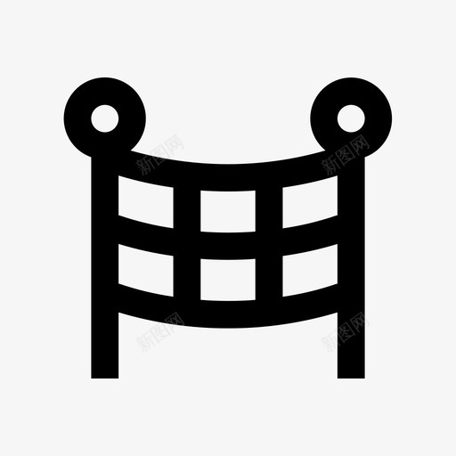 排球排球场排球网svg_新图网 https://ixintu.com 排球 球场 排球网 网线 运动