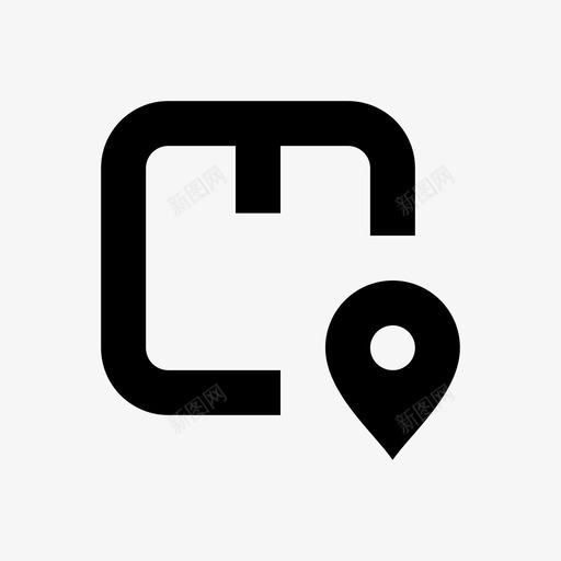 快递快递位置导航svg_新图网 https://ixintu.com 快递 位置 包裹 导航 购物
