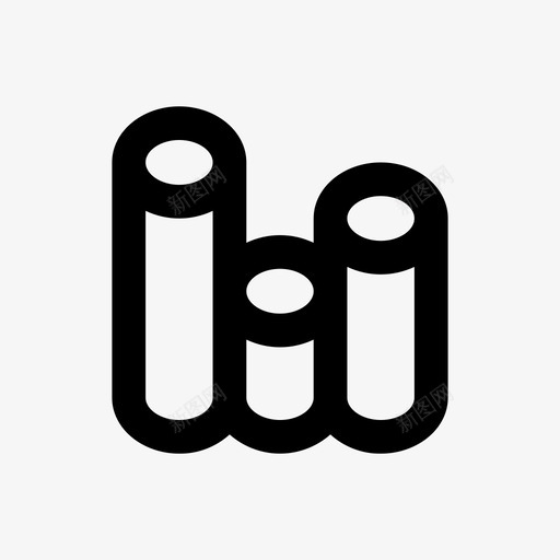 条形图直线分析64pxsvg_新图网 https://ixintu.com 条形图 直线 分析
