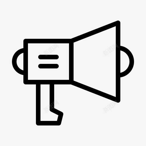 扩音器电子商务扬声器svg_新图网 https://ixintu.com 扩音器 电子商务 扬声器