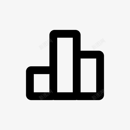 条形图直线分析64pxsvg_新图网 https://ixintu.com 条形图 直线 分析