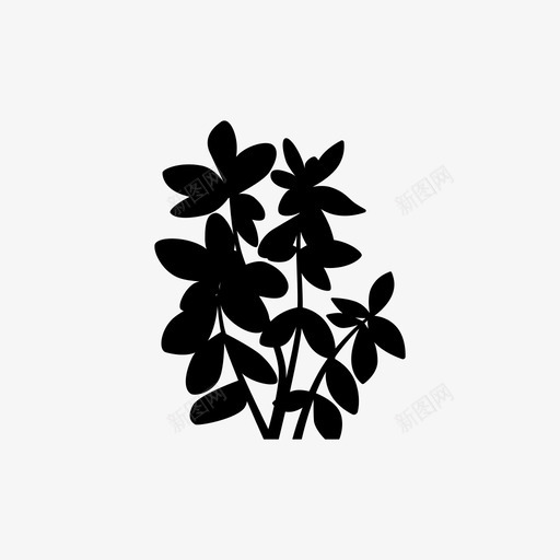 花灌木自然svg_新图网 https://ixintu.com 灌木 自然 植物 杂草