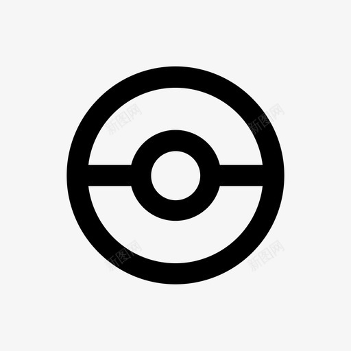 pokeballpokemonpokemonballsvg_新图网 https://ixintu.com 符号 线圆