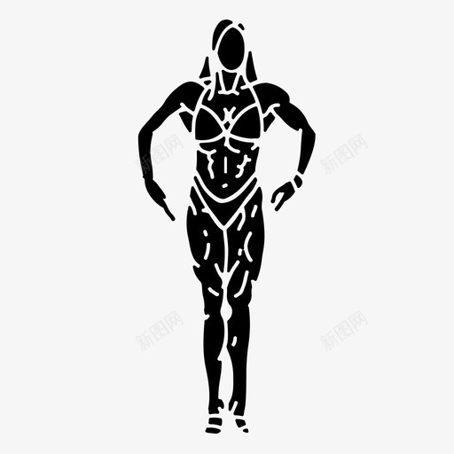 健美肌肉女子svg_新图网 https://ixintu.com 健美 肌肉 女子 实心