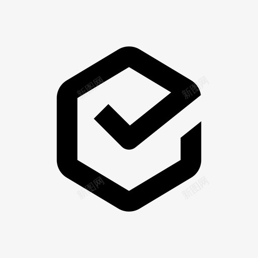 验证徽章检查svg_新图网 https://ixintu.com 验证 徽章 检查 六边形