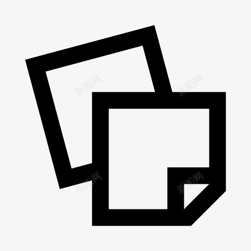 贴纸便条办公室svg_新图网 https://ixintu.com 贴纸 便条 办公室 提醒 文具 办公文具