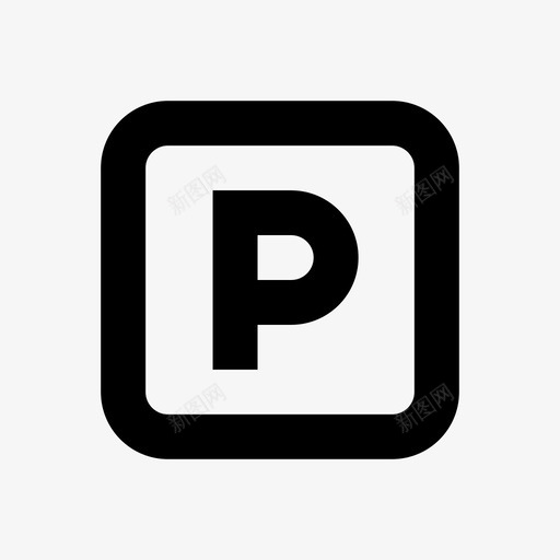 停车位停车场pixa路标64pxsvg_新图网 https://ixintu.com 停车位 停车场 路标