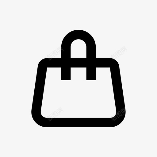 购物袋购物袋空线购物64pxsvg_新图网 https://ixintu.com 购物袋 购物